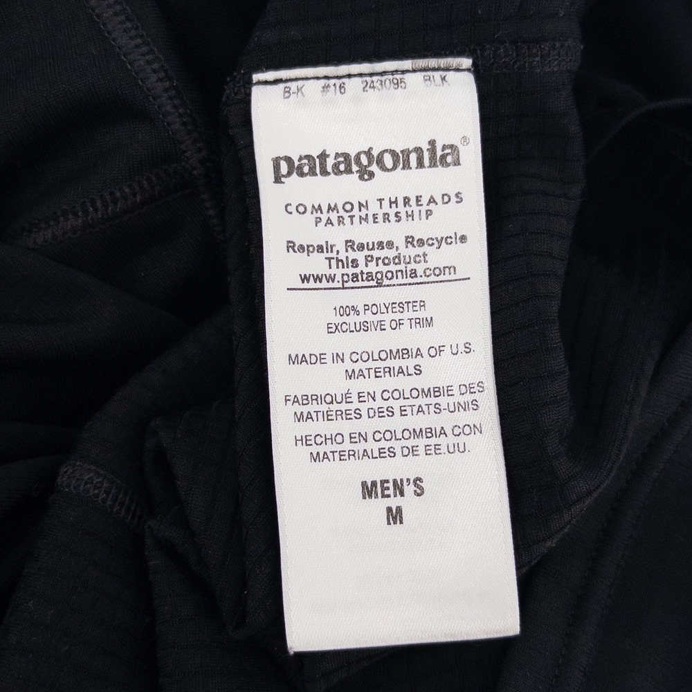 Patagonia Mens Med Midweight Capilene Crewneck Baselayer Shirt Black 44425 Gorp - Picture 8 of 9